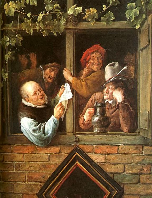 Jan Steen Rhetoricians at a Window China oil painting art